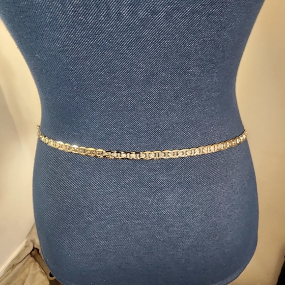 Silver Mariner's Chain Link Waist Chain Belt - Picture 5 of 10
